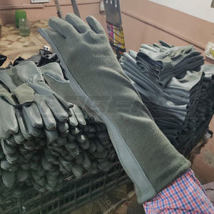 Nomex Tactical <b>Gloves</b> Gray Color Lightweight Long Cuff <b>Gloves</b> Industrial Safety OEM Bulk Heat Protection Fire Resistant <b>Gloves</b> - Product Image 2