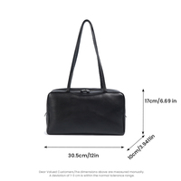 Sac fourre-tout de luxe en cuir d'agneau véritable souple pour femme, idéal pour les trajets quotidiens, sac à bandoulière en cuir premium pour le travail et le bureau