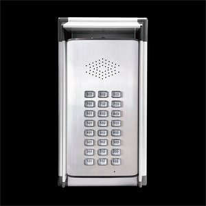 Interphone audio cellulaire GSM sans fil 4G avec 12 boutons d'appel, pour usage multi-résidentiel, en acier inoxydable, résistant à l'eau, alimenté en courant continu - Product Image 4