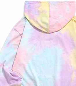 Sweat-shirt à capuche tie-dye pour homme en coton premium avec tissu polaire doux pour un style décontracté et la mode de tous les jours - Product Image 2