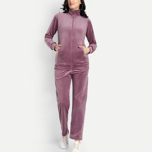 Ensemble de survêtement en velours pour femme, qualité supérieure, confortable, idéal pour la maison, indispensable pour la saison froide, élégant et douillet - Product Image 1
