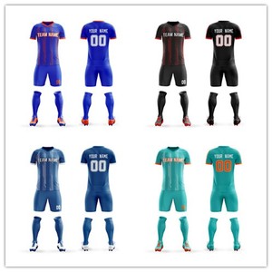 Maillot de football personnalisé pour homme, manches courtes, 100 % polyester respirant, sublimation, tenue d'équipe toutes saisons, taille adulte - Product Image 2