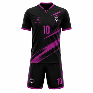 ชุดยูนิฟอร์มฟุตบอลสั่งทำขายส่ง เสื้อและกางเกงฟุตบอลมืออาชีพสำหรับสโมสร สถาบันฝึกสอน และทีม พร้อมการพิมพ์แบบ Sublimation เต็มรูปแบบ - Product Image 1