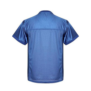 เสื้อฟุตบอลอเมริกันดีไซน์ล่าสุด ผ้าโพลีเอสเตอร์ 100% ป้องกันแบคทีเรีย พิมพ์ลายแบบซับลิเมชั่นตามสั่ง แขนสั้น ชุดกีฬา - Product Image 3