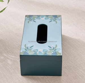 Caja de pañuelos de madera, impresiones pintadas, lacado, última y moderna caja de servilletas esmaltada, elegante soporte de pañuelos inteligente, superventas - Product Image 4