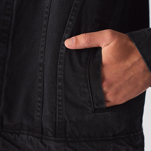 High Quality Premium 100% Cotton Denim Jacket for Men Vintage Style Slim Fit Streetwear Windproof Eco-Friendly Customize Jacket - Product Image 6