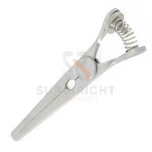 Pince Glover Bulldog avec vis de réglage à ressort, 9 cm de longueur, mâchoires courbées de 4 cm, instrument chirurgical médical, Blush Surgical Hospital MOL CE - Product Image 6