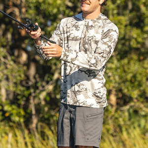 Custom Sleeve Best Men's Fishing Shirts Quick Dry Breathable OEM Service Comfortable <b>Light</b> Weight Low MOQ New Arrival UPF 50 - Product Image 2