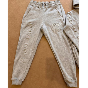 Ensembles deux pièces personnalisés pour hommes : Survêtements en molleton avec logo brodé, imprimé décontracté, design tricoté hiver, à capuche - Product Image 2