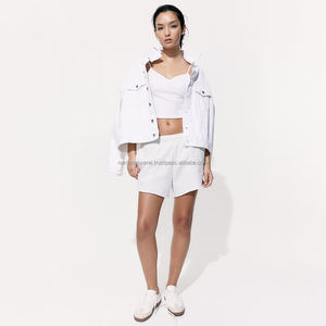 Nardon Apparel Factory Logo personnalisé 2 pièces haut court de yoga à manches courtes surdimensionné - Product Image 1