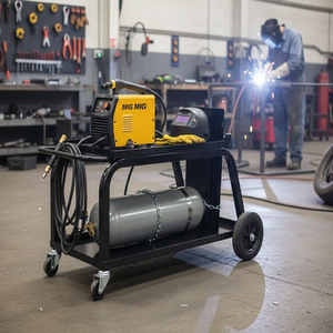 Vietnam OEM ODM Industrial Welding Cart Heavy Duty Metal Welding <b>Trolley</b> Four Wheel Storage Shelf Welding Machine Stand - Product Image 3