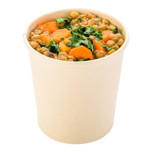 Boîtes alimentaires biodégradables robustes pour l'emballage alimentaire commercial, résistantes aux fuites, 16 oz, pour soupes chaudes et repas de riz 2026 - Product Image 1