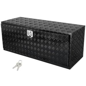 Cassetta Portautensili in Alluminio Rinforzato 152x60x60 cm per Sottoscocca Camion, con Piastra Diamantata, Serratura e Chiavi, Impermeabile, per Ricambi Pickup - Product Image 2