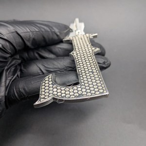 Colgante Letra L con Incrustaciones de Moissanita, Plata 925, Corte Brillante Redondo, Microincrustaciones, Unisex, Uso Diario, Amuleto de Lujo - Product Image 4