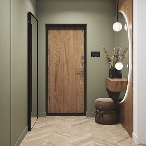 Puerta de Madera PVC MDF Insonorizada para Interiores de Hotel, Puerta de Madera de Teca Maciza con Acabado Melamina, Último Modelo en Venta en África del Norte - Product Image 2