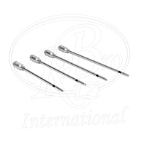 Cannule d'infusion Udder Luer Lock en acier inoxydable réutilisable, ensemble de 4 pièces, double embout de 2 mm, instruments pour volailles et usage vétérinaire