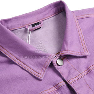 เสื้อแจ็คเก็ตยีนส์ผู้ชายกันลม แฟชั่นขายดี ออกแบบโลโก้ได้ตามต้องการ ระบายอากาศได้ดี เสื้อแจ็คเก็ตฤดูหนาวสำหรับผู้ชาย - Product Image 3