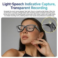 Lunettes d'enregistrement HD 8MP W610, lunettes de soleil intelligentes avec caméra, traduction en temps réel et reconnaissance d'objets