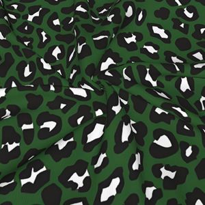 Bandana vert imprimé léopard 50x50cm en polyester multifonctionnel pour l'extérieur, style décontracté unisexe - Product Image 3