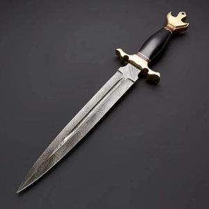 Couteau d'extérieur à lame fixe personnalisé avec construction à lame pleine et manche texturé pour les commandes en gros et sous marque privée - Product Image 4