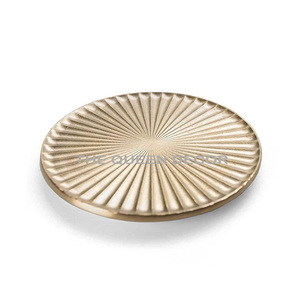 Sous-verre rond en aluminium poli de qualité supérieure pour cuisine, table à manger et restaurant à domicile - Product Image 1