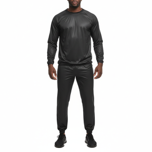 Conjunto Deportivo de Dos Piezas para Parejas, OEM, para Correr, Fitness, Moda Masculina y Femenina, Invierno, Reducción de Peso, Cintura Elástica Sólida - Product Image 3