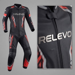 Combinaison de moto de haute qualité pour hommes, combinaison de course professionnelle en cuir avec armure de protection, matériau durable - Product Image 4