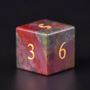 Luxury Natural Gemstone Dice Set Handmade Polyhedral RPG Dice for Dungeons & Dragons Tabletop Gaming - Product Image 2