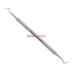 Applicateur de ligature Twirl-On 5,5 pouces à double extrémité, instrument de pose d'élastiques en acier inoxydable de qualité allemande, manuel orthodontique - Product Image 2