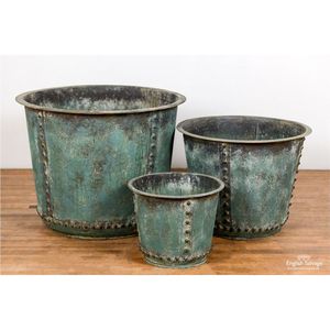 Wholesale Industrial Style Copper Finish Metal <b>Planter</b> with Sturdy Metal <b>Stand</b> Floor Standing Flower Pot for <b>Indoor</b> Plants - Product Image 5