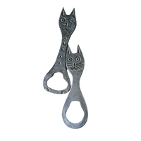 Ouvre-bouteille en fer forgé artisanal, style rustique, ouvre-bière en métal antique, outil de bar de type soudeur, vente en gros