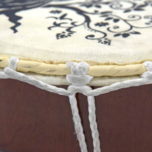 Tambour chamanique artisanal en peau de chèvre naturelle, cadre en bois, pour la guérison sonore, la méditation et les cérémonies spirituelles - Product Image 6