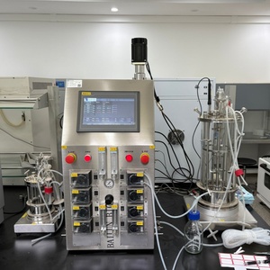 Micro-bioréacteur automatique Bailun 1L contrôlé par PLC avec agitateur, récipient en verre borosilicate, pompe et moteur à roulement BLBIO-GJ - Product Image 2
