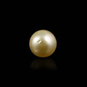 Certified AAAA Natural Freshwater Loose Pearl-4.5 Carat Golden Color-4mm-Jewelry Making - Product Image 2