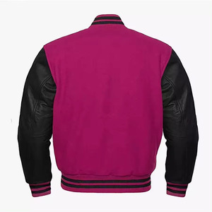 Reasonable Price <b>Top</b> Hot Selling Winter Wear Baseball Player Jacket 100% Real Fabric Wool Leather Sleeve Varsity Jacket for men - Product Image 3