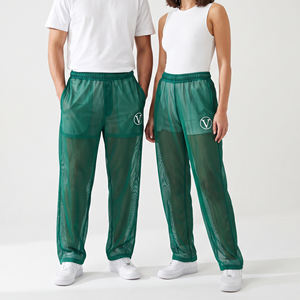 Manufacture Sheer Mesh <b>Pants</b> Unisex 100% Polyester Lightweight <b>Summer</b> See Through <b>Pants</b> Unisex Elastic Waist Transparent <b>Pants</b> - Product Image 6
