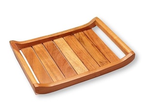 Bandeja Rectangular de Madera de Fabricante Confiable con Bordes Elevados para Servir Comida y Bebidas Calientes de Forma Segura - Product Image 4