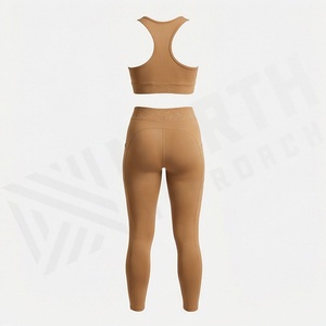 Conjuntos de Yoga Premium para Mujer, Tallas Grandes, Cintura Elástica, Logotipo Personalizable, Ropa Deportiva para Gimnasio, Fitness y Entrenamiento - Product Image 2