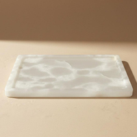 Nouveau Plateau de Service de Luxe Moderne en Marbre Antique, Grande Dalle d'Onyx Écologique et Durable pour Cuisine et Salon, Vente en Gros