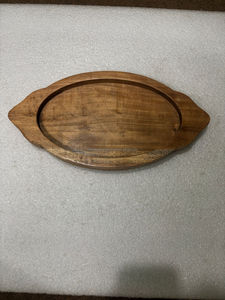 Plateau en bois d'acacia dur personnalisable passe au lave-vaisselle plat de service écologique et polyvalent pour thé café collations - Product Image 2