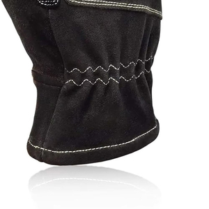 Gants de lutte contre les incendies en cuir pleine fleur renforcé, gants de pompier anti-coupure et anti-choc doublés Kevlar pour intervention en zone forestière - Product Image 4