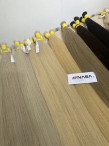 ผมต่อเวียดนามคุณภาพสูงแบบ Super Double Drawn Virgin Bulk แท้ 100% ความยาว 50-70 ซม. ครบทุกสี # 1 # 60 - Product Image 3