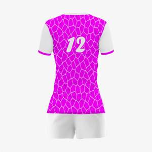 Uniformes de volley-ball pour femmes personnalisés en gros, sublimés, de haute qualité, 100% polyester, respirants et à séchage rapide, ensembles d'uniformes de volley-ball - Product Image 6