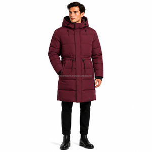Chaqueta Larga de Invierno para Hombre, Chaqueta Acolchada Gruesa de Primera Calidad, Parka Térmica para Exteriores, Impermeable y Resistente al Viento, Venta al por Mayor - Product Image 1