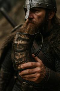 Taza de Cuerno de Buey Natural Personalizada de Alta Calidad, Taza Vikinga de Cuerno de Búfalo Real - Product Image 4