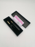 Ciseaux professionnels à ressorts noirs et dorés et pinces à épiler pour sourcils avec emballage personnalisé et pointe affûtée – Pinces à épiler de beauté