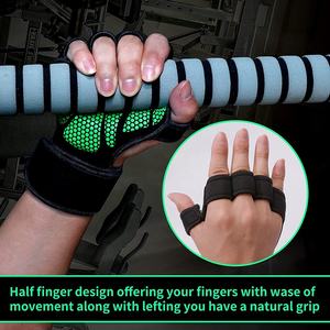 Nouveaux gants de musculation demi-doigts unisexes en microfibre noire antidérapants, durables et respirants pour l'entraînement en salle de sport - Product Image 6