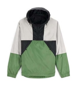 Chaqueta Cortavientos Premium Ligera Resistente al Agua, Anorak con Logotipo Personalizado, Chaqueta de Media Cremallera para Senderismo, Viajes y Actividades al Aire Libre para Hombre - Product Image 1