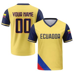 Camiseta de Fútbol para Hombre, Cuello en V, Manga Corta, Nombre y Número Personalizados, Ropa Deportiva Transpirable de Poliéster, Uniforme para Equipo Adulto - Product Image 2