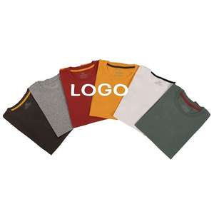 Fabrication de t-shirts pour hommes avec logo brodé personnalisé par transfert thermique, 100% coton, 220 grammes, t-shirt pour hommes - Product Image 5